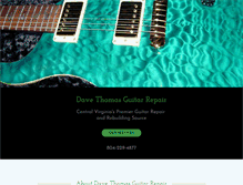 Tablet Screenshot of davethomasguitarrepair.com